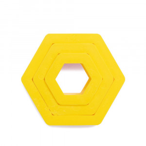 Hexagon Cutters Plastic, R 1.5 - 3.5 x H 2.2 cm, Set of 3 pcs - Img 2