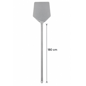 Lopata Pizza Smart Profesional Patrat, Aluminiu Anodizat 36×36 cm, Maner 180 cm
