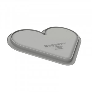 Love Story Silicon Cake Tin x 2 + Cutter 17.3 x 21 x H 1.8 cm, 412 ml - Img 5