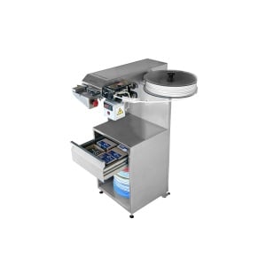 Masina de ambalat prin clipsare, manuala, productivitate cca. 30 pungi/min, model EasyClose