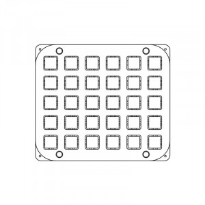 Matrita Cookmatic Choux Cub 3.2 x 3.2 x H 3.2 cm, 30 cavitati - Img 10