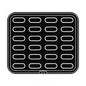 Matrita Cookmatic Model 39 Profil Neted, 6.4 – 6.6 x 2.5 – 2.7 x H 1.5 cm, 24 cavitati - Img 4