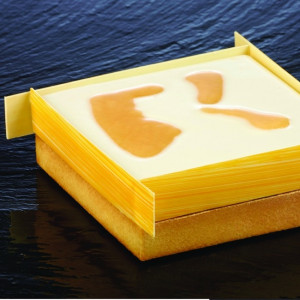 Microperforated Frame Square Tart Square Square Corners, 19x19xH2cm - Img 2