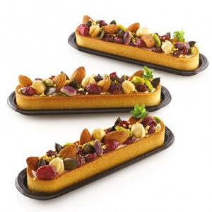 Mikroperforált hőre lágyuló réz 14,6 x 3,5 x h 2 cm, ovális készlet 6 db - Img 4
