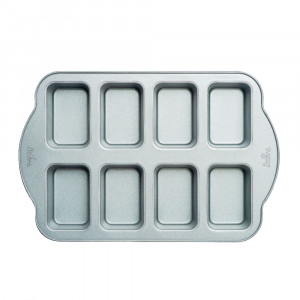 MiniChec tálca - 8 üreg 9,5 x H 6,3 cm, tapadásmentes fém - Img 2