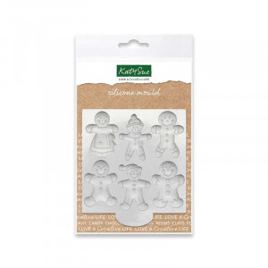 Mulaj Silicon Craciun - 6 Omuleti Gingerbread
