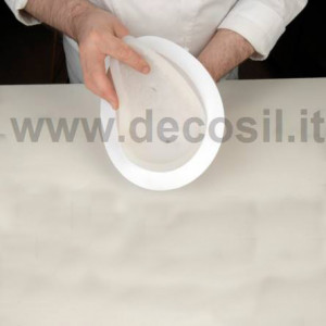 Mulaj Silicon Suport Ou Mediu Decorat cu Flori de Piersic, Ø 7.2 x H 4 cm - Img 3
