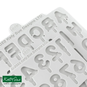 Mulaje Silicon Alfabet + Cifre Stil Stil LollyPops H 2.8 cm, Set 2 Buc - Img 3