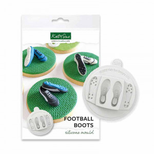 Mullage szilikon 3D futballcipő, 2 tárgyak 4 x 1,4 cm