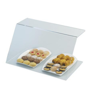 Paravan Banc Servire sau Bufet, Plexiglas Transparent, 99.5 x 30 x H 27 cm - Img 2