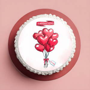 Pasta Zahar imprimata Valentine's Day Model 3, Ø 20 - Cofetarul Istet - Img 2