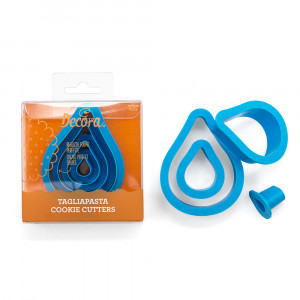 Picatura - Decupatoare Plastic Ø 1.5 - 8 x H 2.2 cm, Set 4 Buc