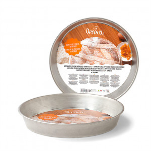 Pie Tray, Plain, Frosted Edges, Ø 24 x H 4 cm, Cositorita Board - Img 1