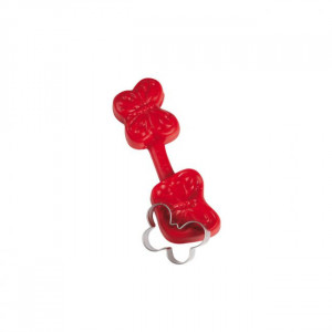 Pillangó - rozsdamentes acél és szilikon formázóvágó, 3 x 2,3 cm