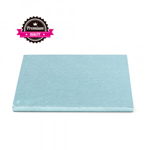 Platou Tort Patrat Bleu, 35 x 35 x H 1.2 cm