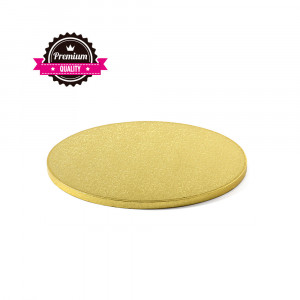 Platou Tort Rotund Auriu, Ø 34 x H 1.2 cm - Img 1