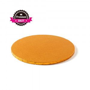 Platou Tort Rotund Portocaliu, Ø 25 x H 1.2 cm