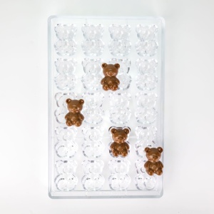 Polikarbonát forma 24 db pillangó praliné, 3,05 x 3,45 x H 1,4 cm, 9 gr, 3,05 x 3,45 x H 1,4 cm, 9 gr - Img 3