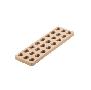 Polikarbonát + szilikon formakészlet, 24 üreg Szív, 3,5 x 2,7 x H 1,7 cm, 9,4 gr (CH020) - Img 3
