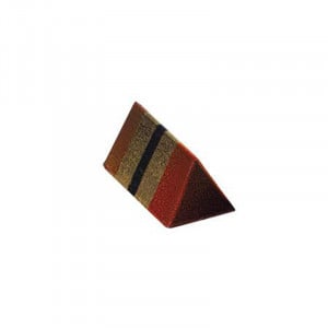 Polycarbonate mould 30 Praline Triangle, 3.9 x 2 x H 1.6 cm, 27.5x17.5 cm, 7 gr