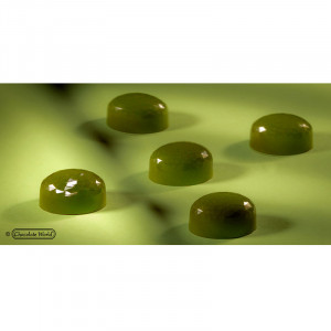 Polycarbonate Oval Diamant 21 Praline Chocolate Oval Polycarbonate mould 3.5 x 2.45 x H 1.9 cm, 13 gr - Img 2