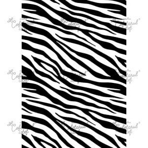 Printed Sugar Paste Texture Textures Model 4 Zebra, A4 - Confectioner Istet