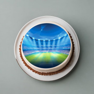 Printed wafer Football Ground Model 2, Ø 20 cm - Istet Confectioner - Img 2