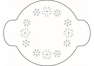 *Round Decor Kerek dekoráció Kerek virág Dekor Szappanvirág Ø 10 cm