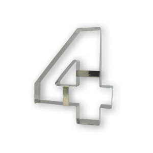 Rozsdamentes acél ág, 4 számjegyű, Ø20xH4cm