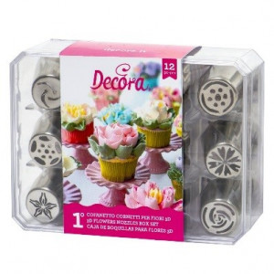 Russian Nails Kit 3D Flowers - Model 1, 12 Pieces - Img 1