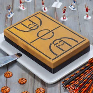 Sablon Plastic Decor Top, Basketball Court Model, 30 x 20 cm - Img 2