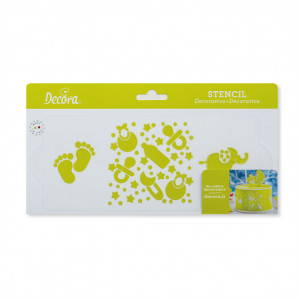 Sablon Plastic Lateral Decor Bebe, 25 x 10 cm - Img 3