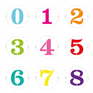 Sablon Plastic Sablon Кръгла пластмасова декоративна фигура 0, Ø 25 cm - Img 5