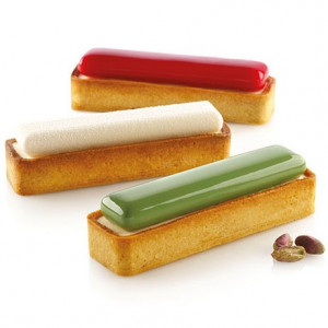 Set Tarte 12 x 3.5cm, 6 Rame Microforate + Forma Silicon 6 cavitati - Img 3