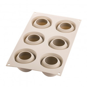 Silicon Caise mould Ø 6.2 x H 5.2 cm, 6 cavities x 118 ml - Img 4
