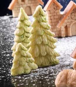 Silicon Christmas mould - Brad, 7 x 4 cm - Img 1