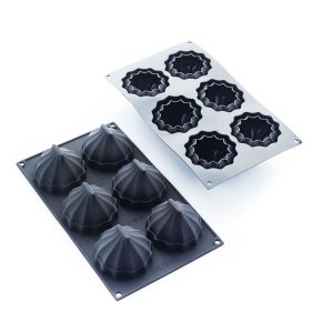 Silicon Coco mould 7.1 x 7 x H 5.3 cm, 6 cavities, 109 ml - Img 3