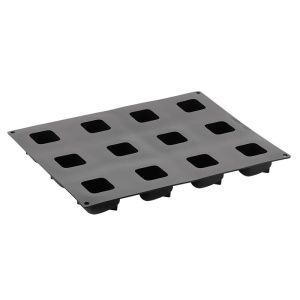 Silicon Deco mould, Single-portion 5.8 x 5.8 x h 4 cm, 100 ml, 12 cavities - Img 3