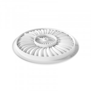 Silicon Decor Top/Insertie Crown Honore Ø 17.7 (6.9) x H 1.4 cm, 240 ml - Img 2