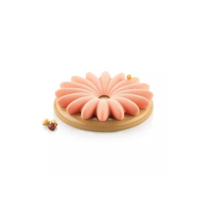 Silicon Decor Top/Insertion mould, Bloom Ø 17.3 x H 2.2 cm, 1 cavity, 300 ml - Img 5