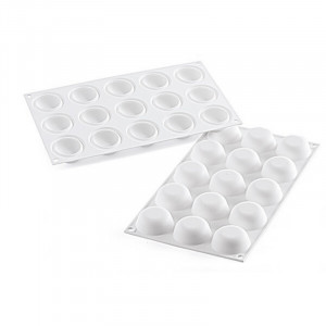 Silicon Globe mould Ø 4.5 x h 2 cm, 15 cavities - Img 2