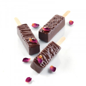 Silicon Ice Cream mould / Single Portion Bar 6 x 2 x H 2 cm, 2 x 5 cavities, 24 ml - Img 1