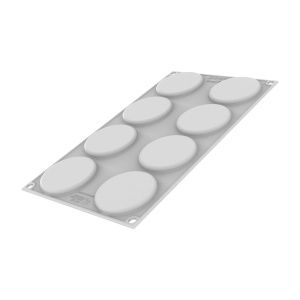 Silicon Macaron mould Ø 6.5 x H 4 cm, 8 cavities x 110 ml - Img 3
