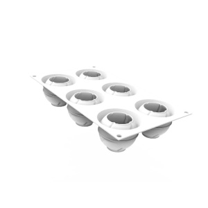 Silicon mould Atom 120 Ø 6.3 x H 5.5 cm, 6 cavities x 120 ml - Img 3