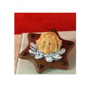 Silicon mould Decoration with Angels, Ø 11 x H 3 cm - Img 2