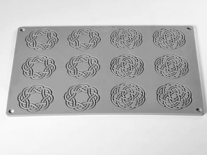 Silicon mould Gourmand Optica 2 models Ø 5.5 x H 2 cm, 12 cavities - Img 2