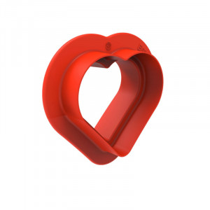 Silicon mould Heart 7.8 x 7 x H 3 cm, 6 cavities x 85 ml + cutter - Img 4