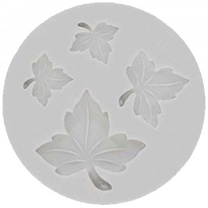Silicon mould Maple Leaves Ø 1 - 3 cm, 4 Subjects - Img 1