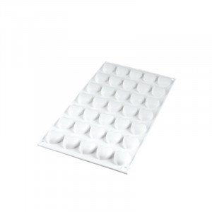 Silicon mould Micro Heart Love Ø 2.5 x H 1.37 cm, 35 cavities, 5 ml - Img 2