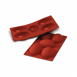 Silicon mould Or 10.2x7.3x7.3xH3.6cm, 5 cavities x 130 ml (SF041) - Img 1